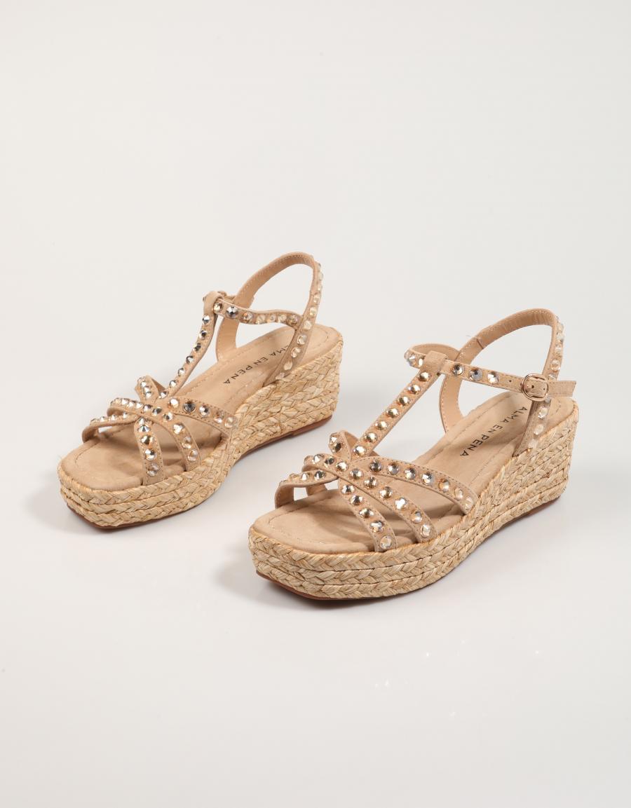 SANDALIAS ALMA EN PENA 51451 en color Beige