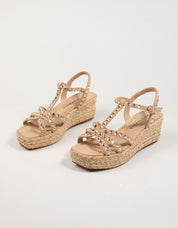 SANDALIAS 51451 in Beige color