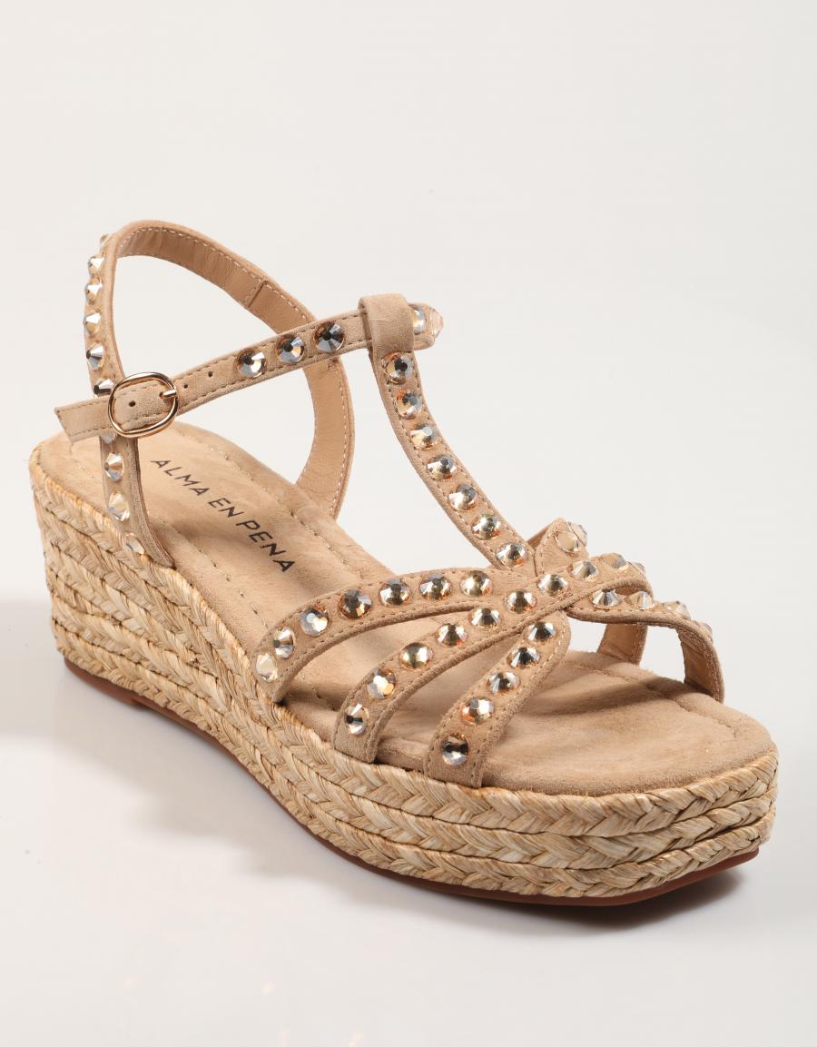 SANDALIAS 51451 in Beige color