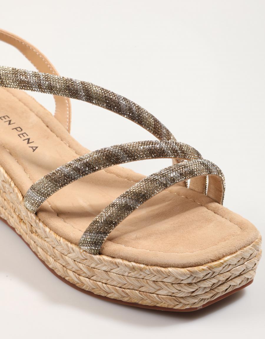 Sandalien 51455 in beige Farbe