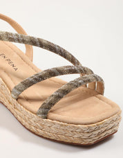 Sandalien 51455 in beige Farbe