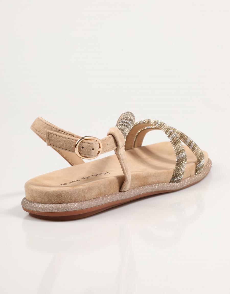 SANDALIAS ALMA EN PENA 51606 en color Beige