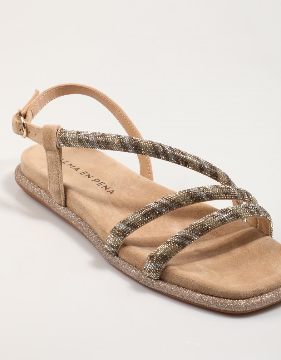SANDALIAS ALMA EN PENA 51606 en color Beige