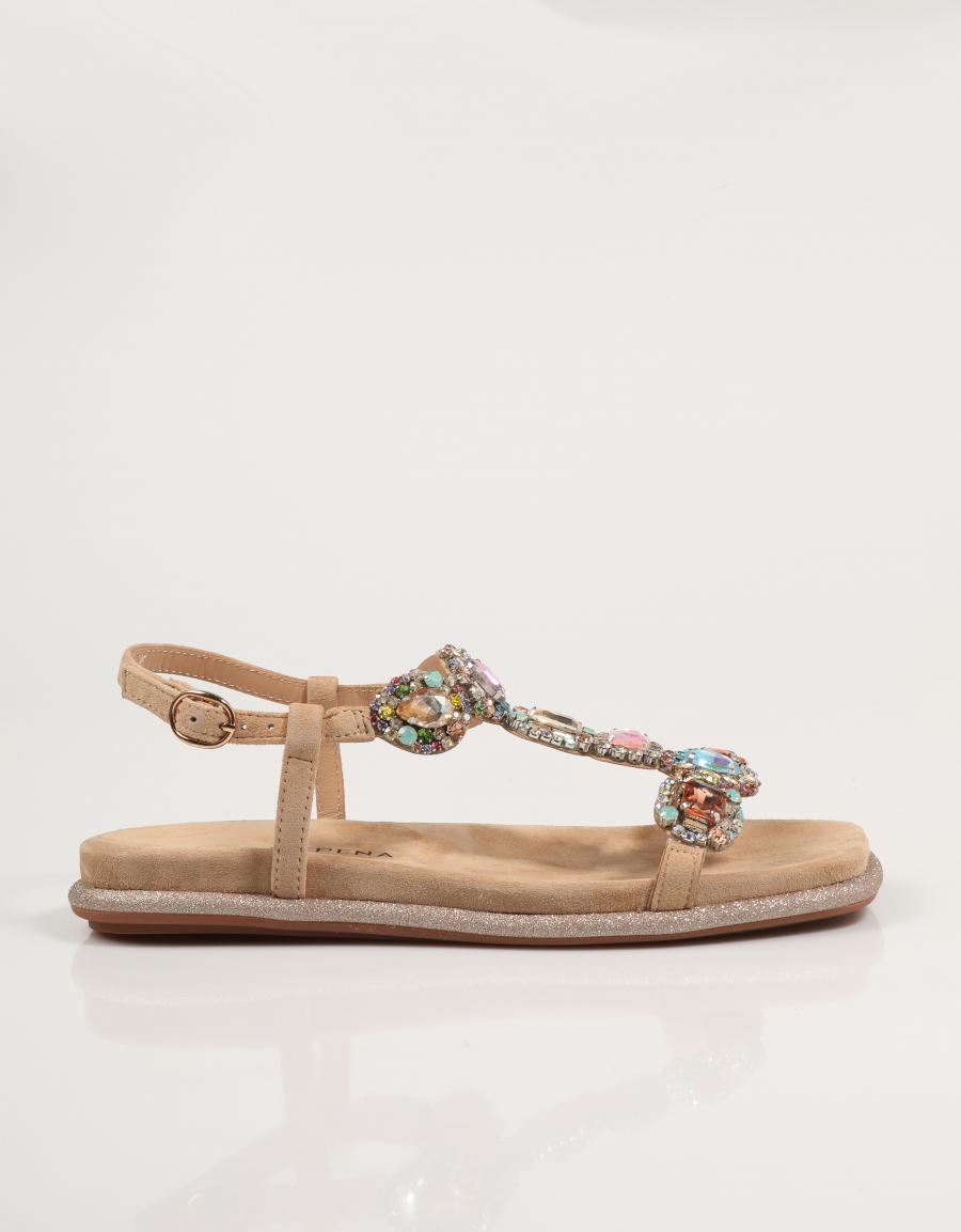 ALMA EN PENA 1601, SANDALIAS Beige Serraje 87702 – Mayka