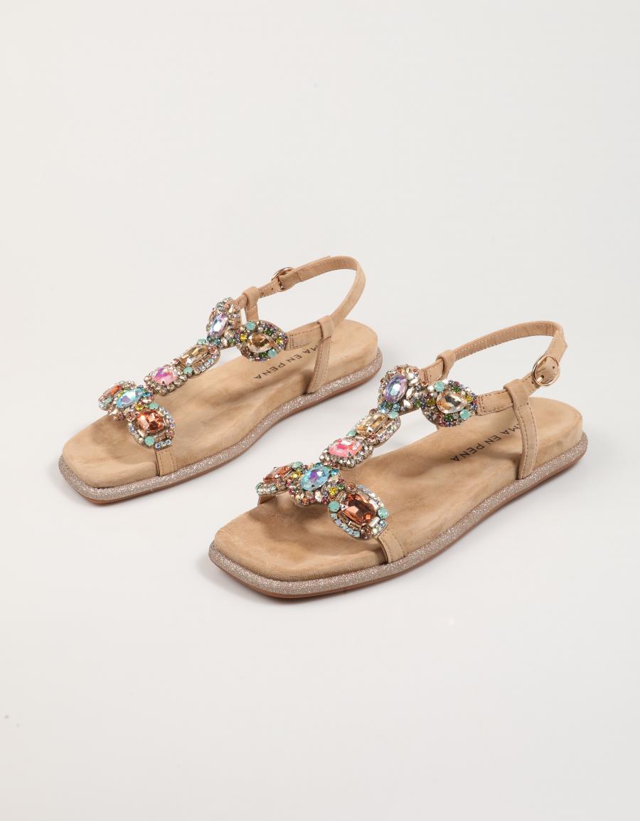 SANDALIAS ALMA EN PENA 1601 en color Beige