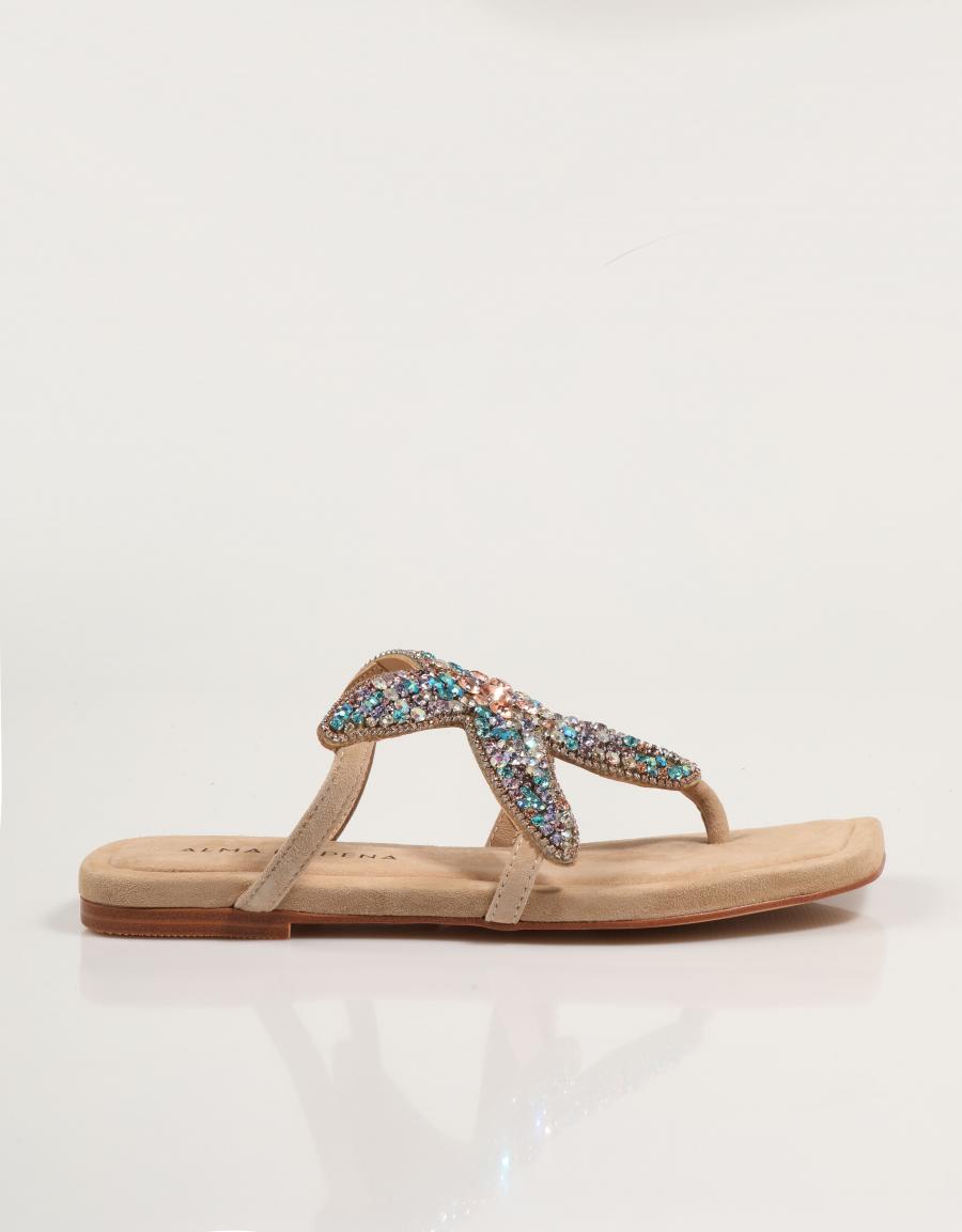 Sandalias 1973 em cor bege