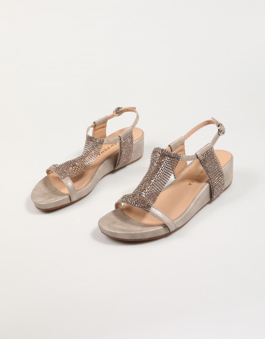 Sandalen ALMA EN PENA 51776 in Bronzefarbe