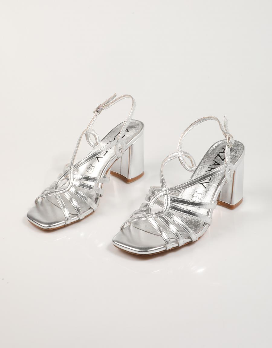 SANDALIAS AZAREY 459J457 en color Plata