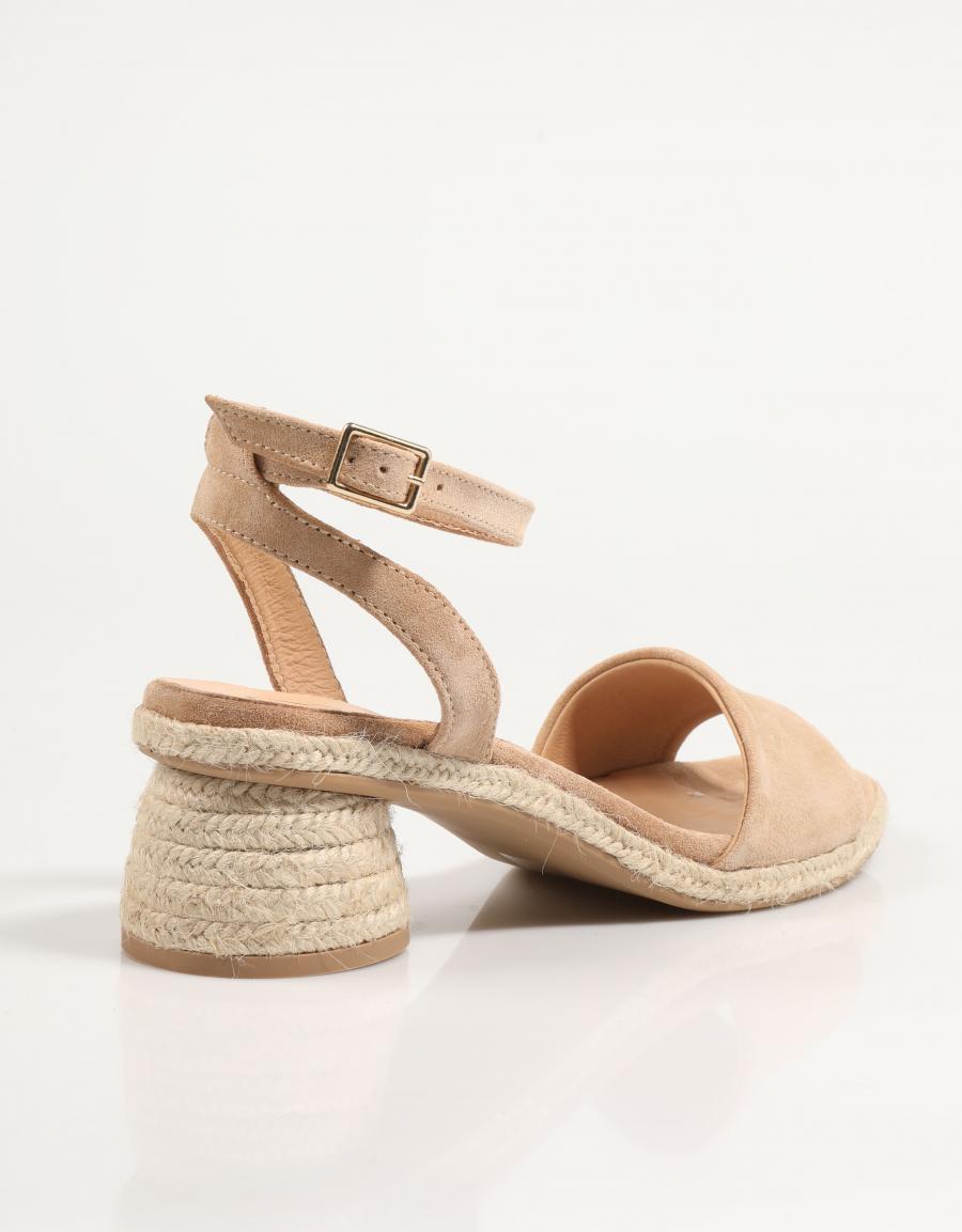 Sandalias Evony Gaima na cor bege