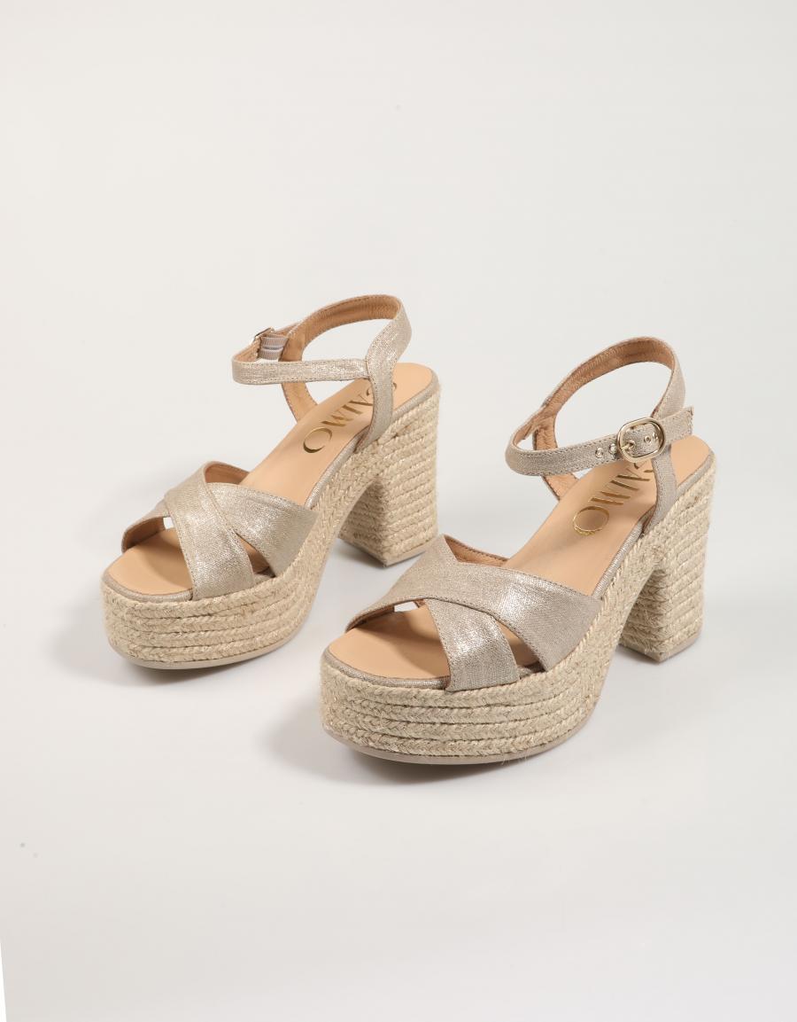 Sandales Gaimo Natalis en couleur platine