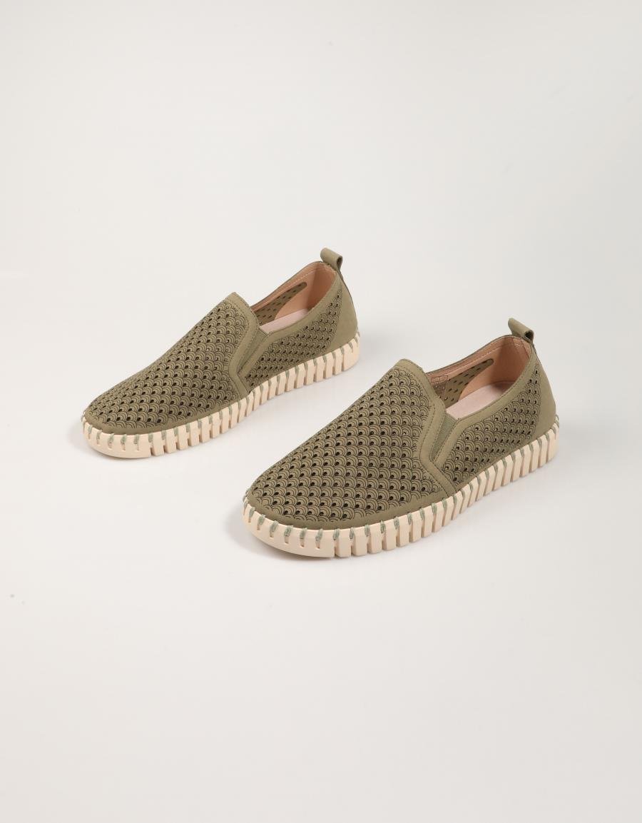 ZAPATOS SPORT ILSE TULIP 140 MEN en color Kaki