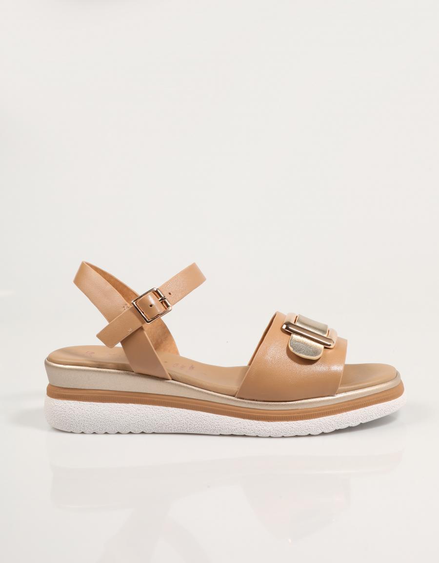 SANDALIAS LA REPO 10218 en color Cuero