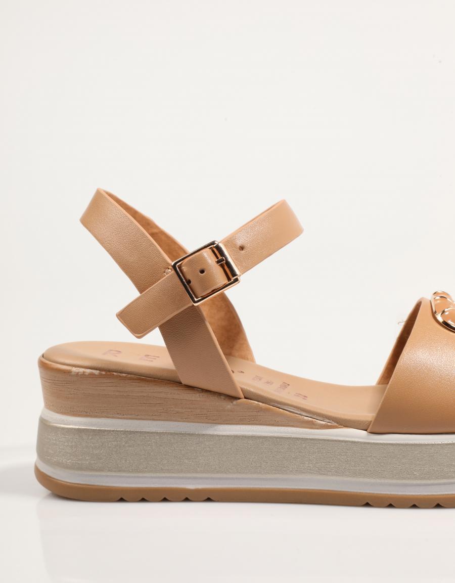 SANDALIAS LA REPO 19236 en color Cuero