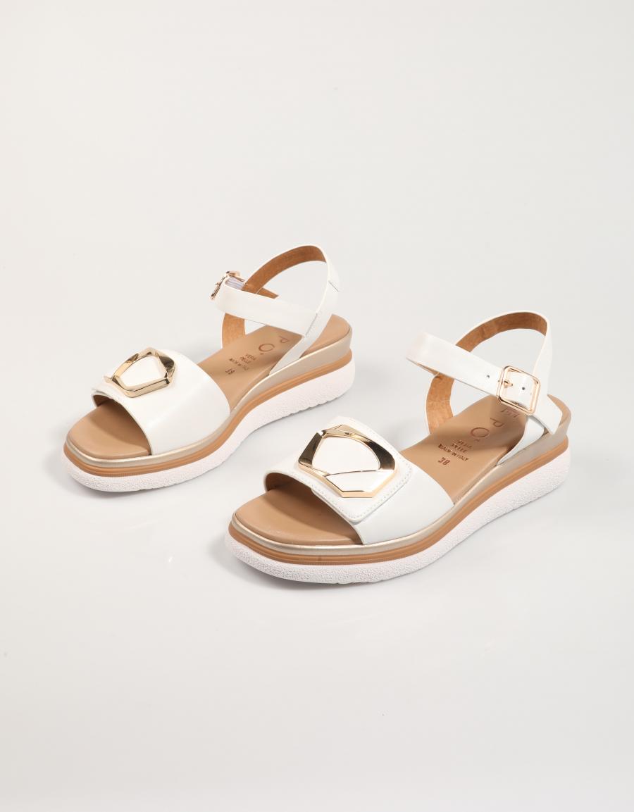 SANDALIAS LA REPO 10280 en color Blanco