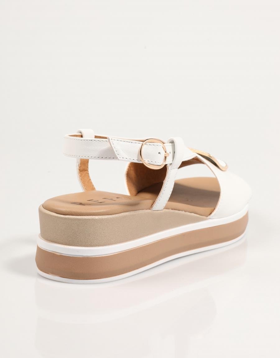 SANDALIAS LA REPO 82259 en color Blanco