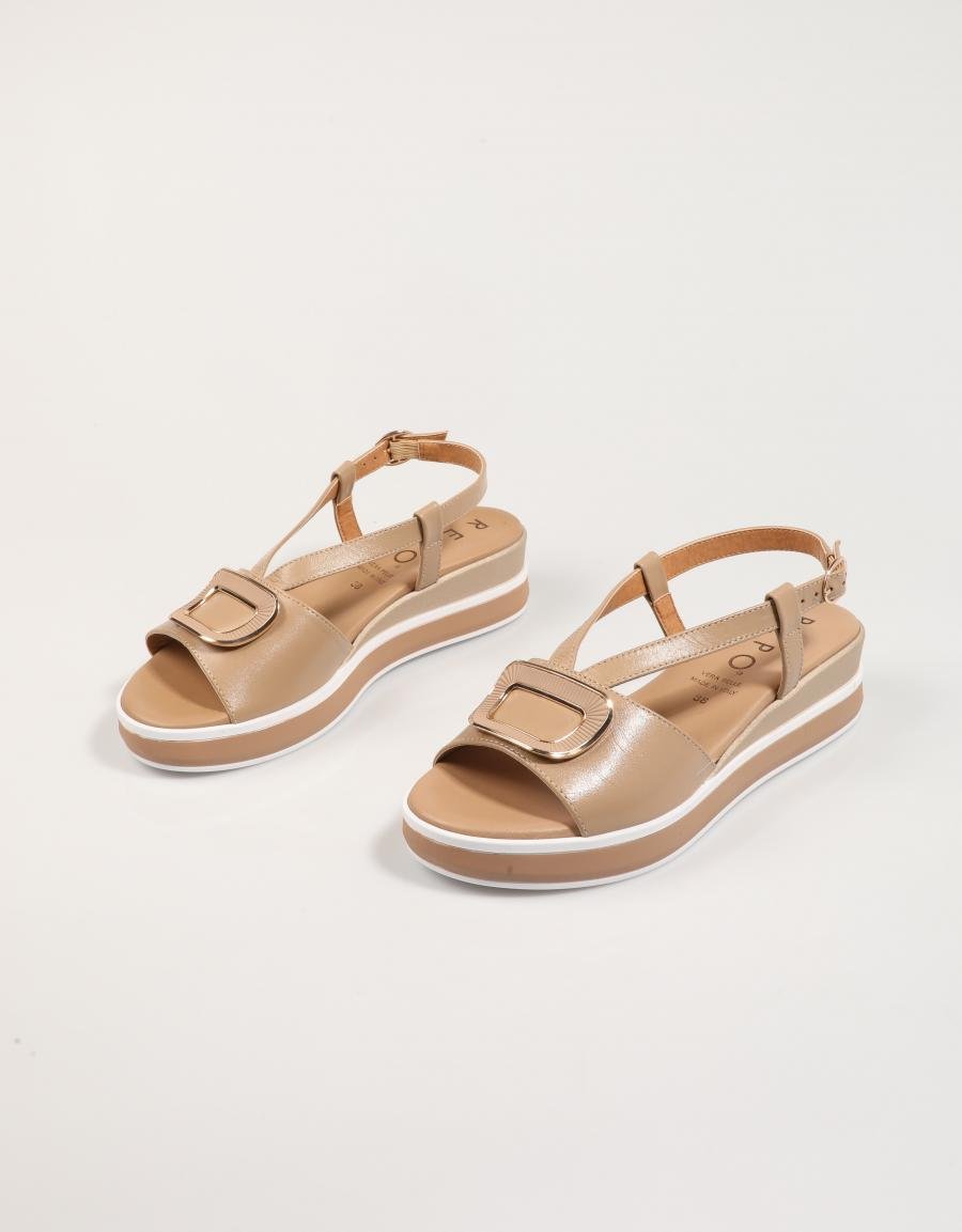 SANDALIAS LA REPO 82259 en color Beige