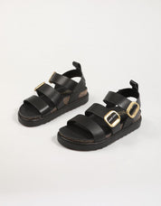 Sandalen Yokono Túnez 127 in Schwarz