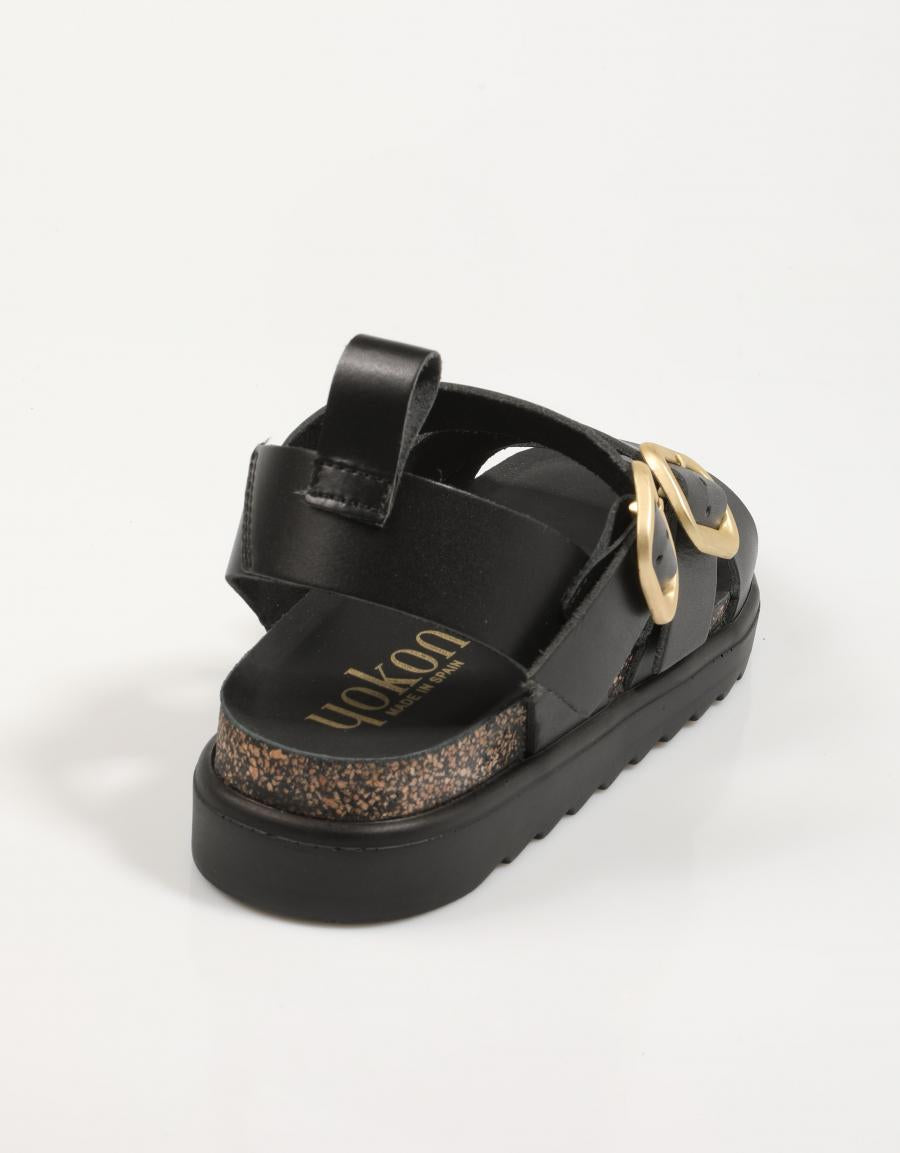 Sandalen Yokono Túnez 127 in Schwarz
