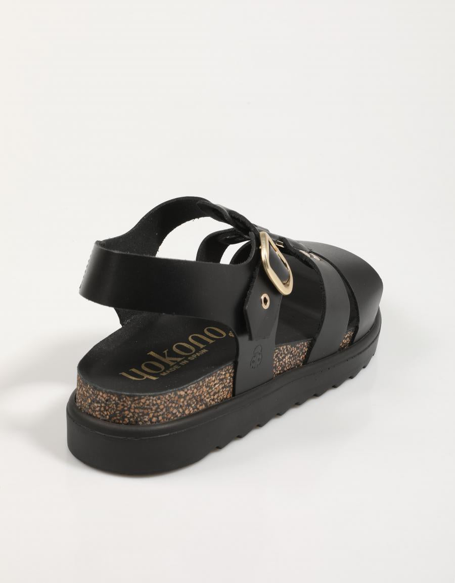 SANDALIAS YOKONO TUNEZ 258 en color Negro