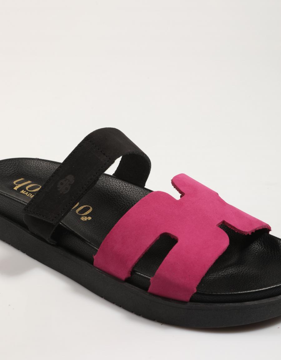 Sandalen Yokono Morena 125 in Fuxia -Farbe