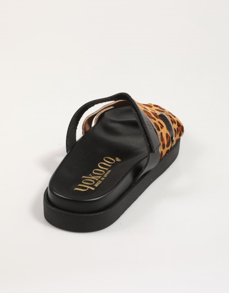 SANDALIAS YOKONO MORENA 125 en color Marron