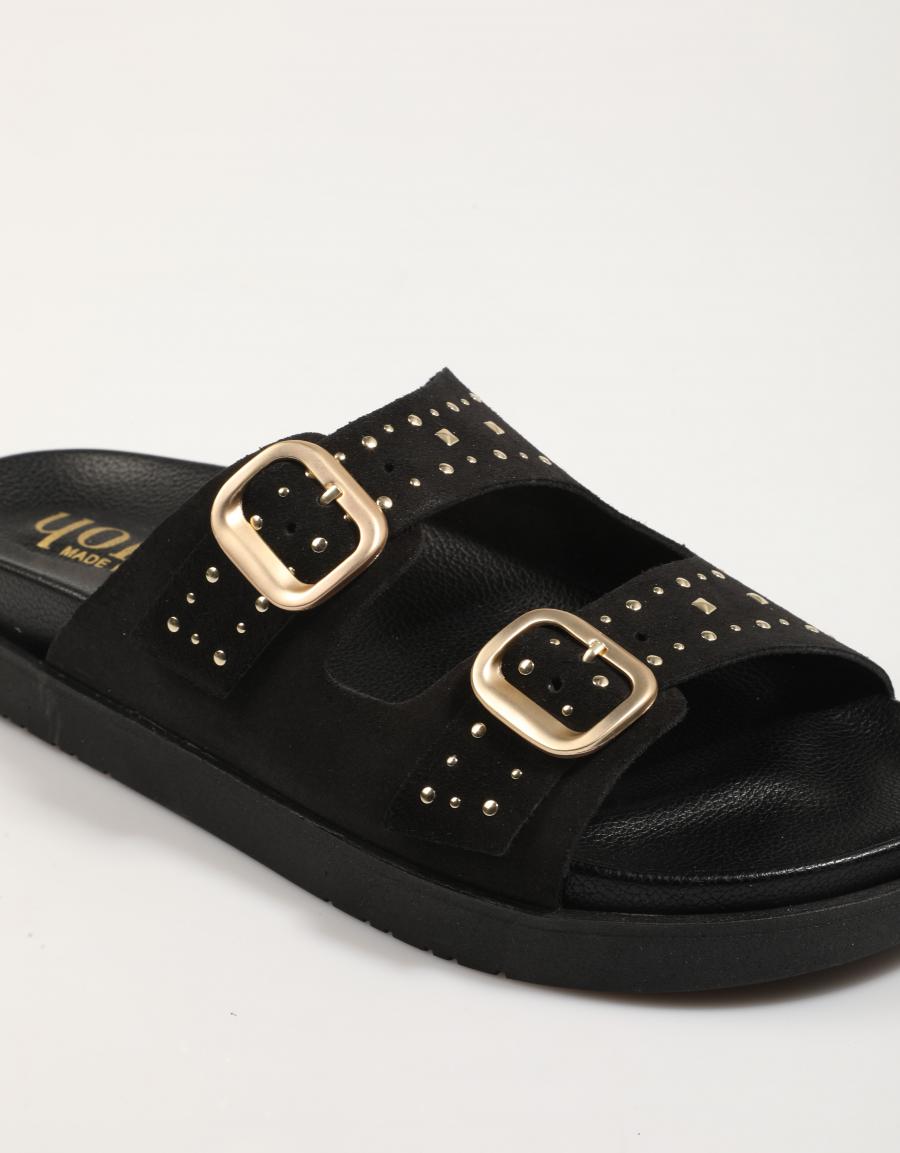 Sandalias Yono Morena 701 en Color Negrogro