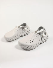 Crocs eco, entupimento de tamancos em cinza
