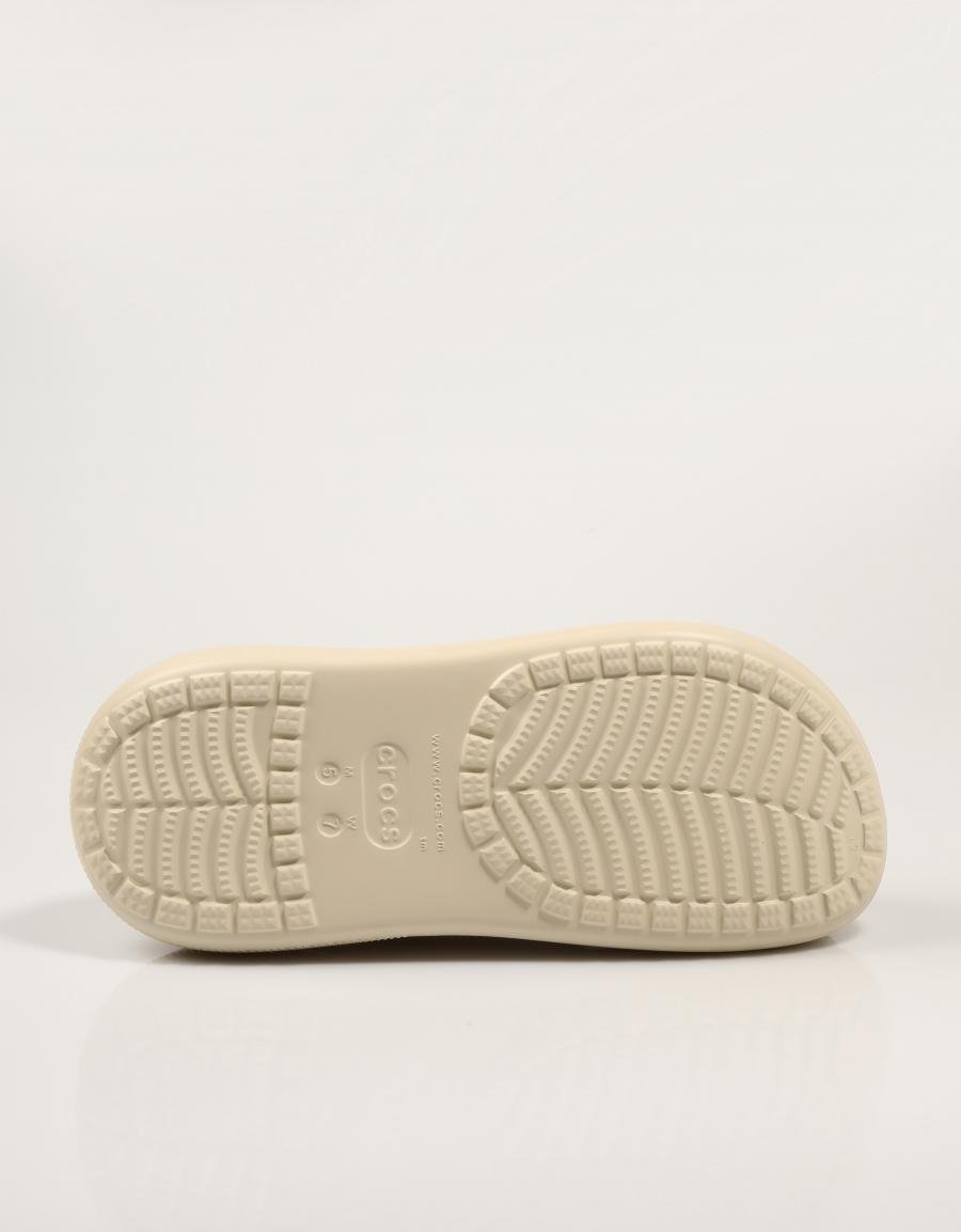 Zuecos crocs triturar entupimento de cor bege