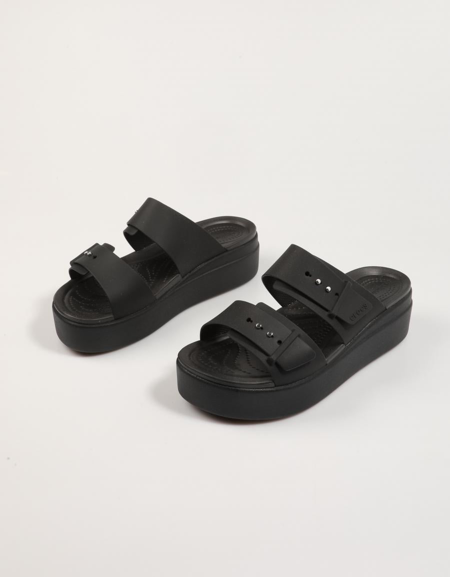Sandalias Crocs Brookyln Schnalle Low Wdg en Farbe Neger