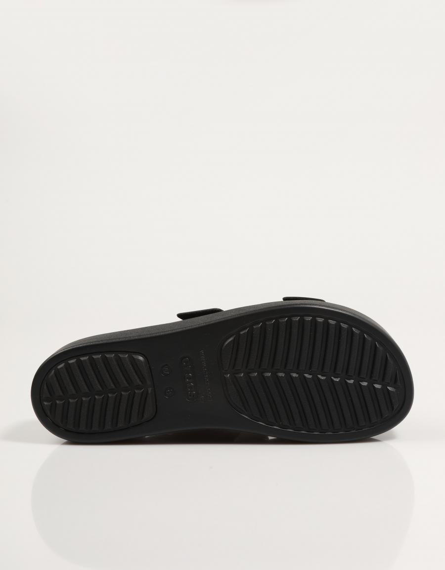 Sandalias crocs brookyln boucle borne bas wdg en couleur nègre