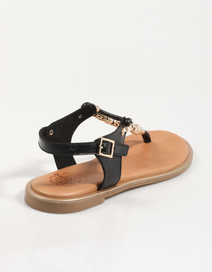 SANDALIAS PORRONET 3112 en color Negro