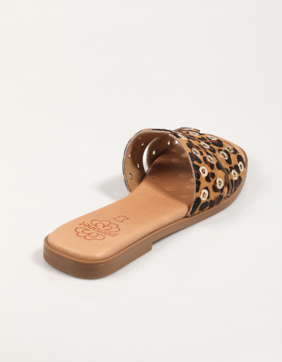 SANDALIAS PORRONET 3117 en color Marron