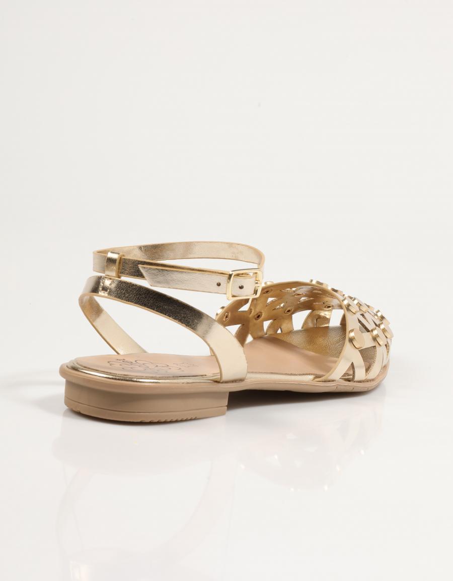 Sandalen Porronet 7091 in Platinfarbe