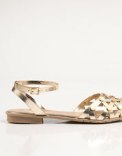 Sandalen Porronet 7091 in Platinfarbe