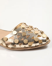 Sandalen Porronet 7091 in Platinfarbe
