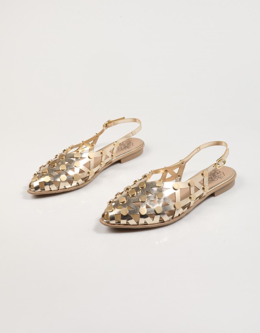 SANDALIAS PORRONET 7093 en color Platino