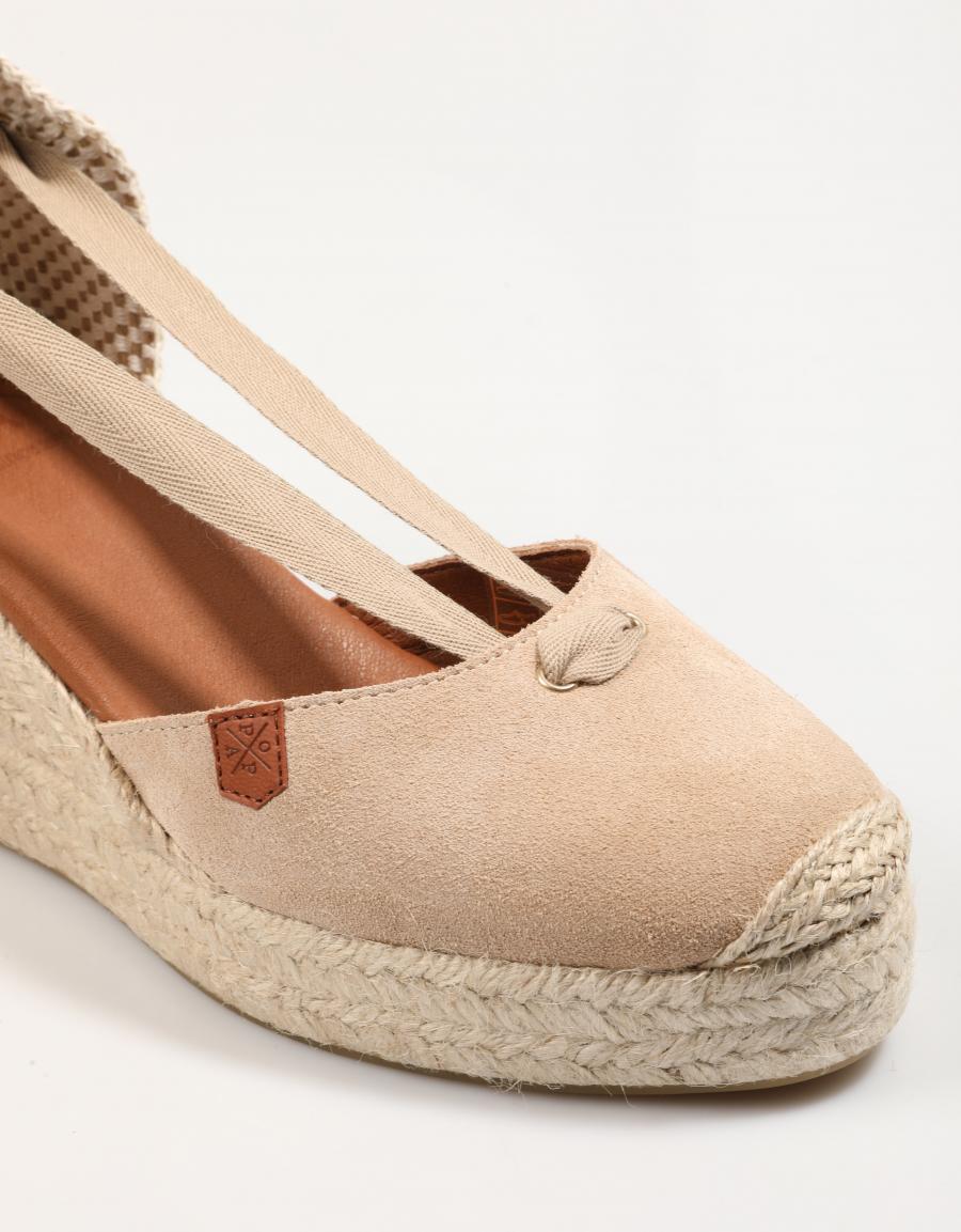 Sandalias Pop -Klora -Gleiche in beige Farbe