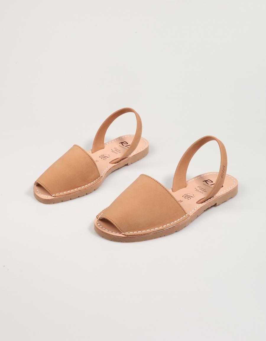 20002-S2 RIA Sandals em cor de couro