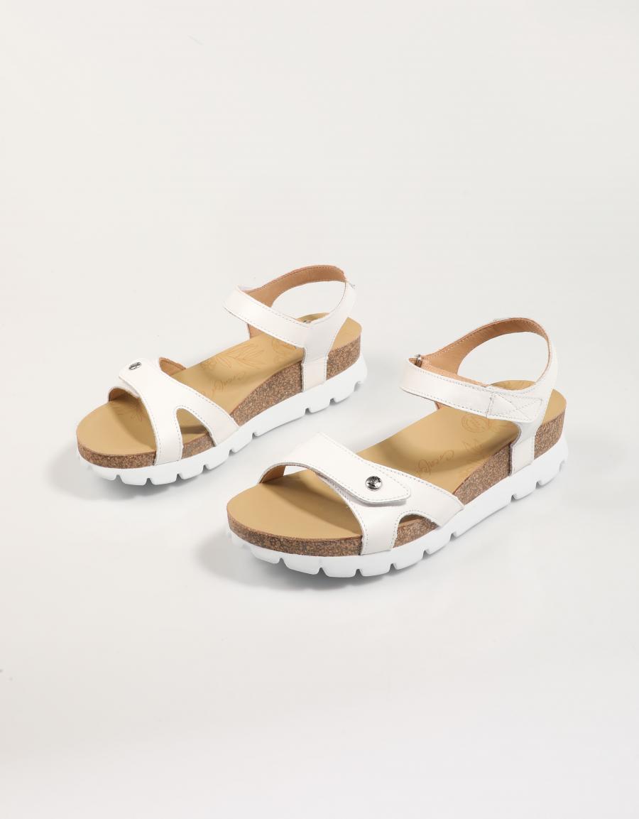 SANDALIAS PANAMA JACK SULIA en color Blanco