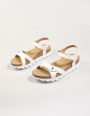SANDALIAS PANAMA JACK SULIA en color Blanco