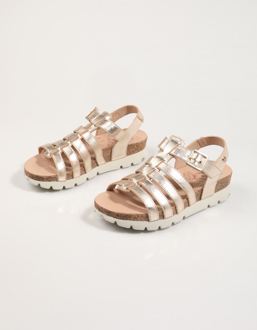 Panamá Jack Shasa Sandals in Bronze Color