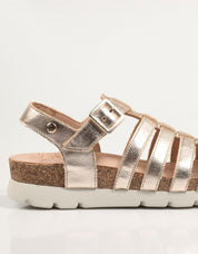Panamá Jack Shasa Sandals in Bronze Color