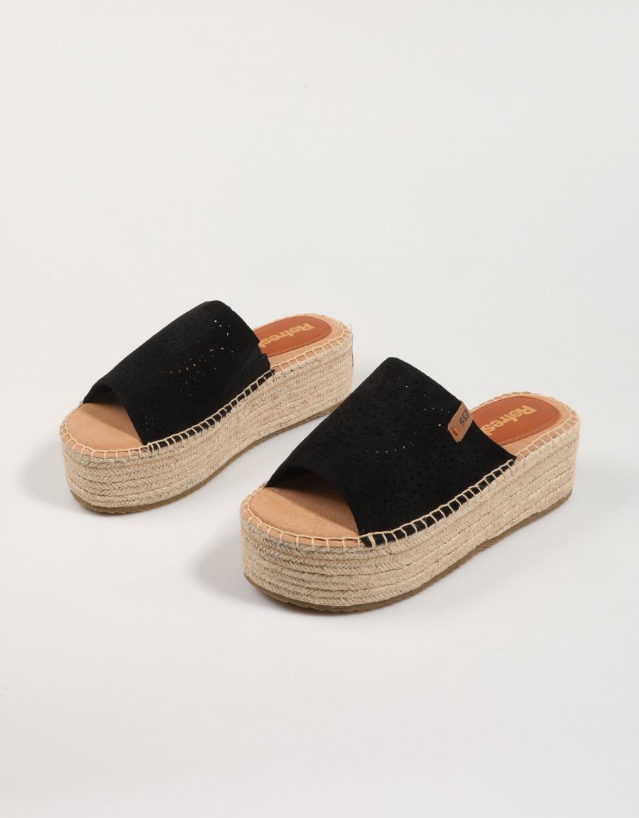 SANDALIAS REFRESH 172461 en color Negro