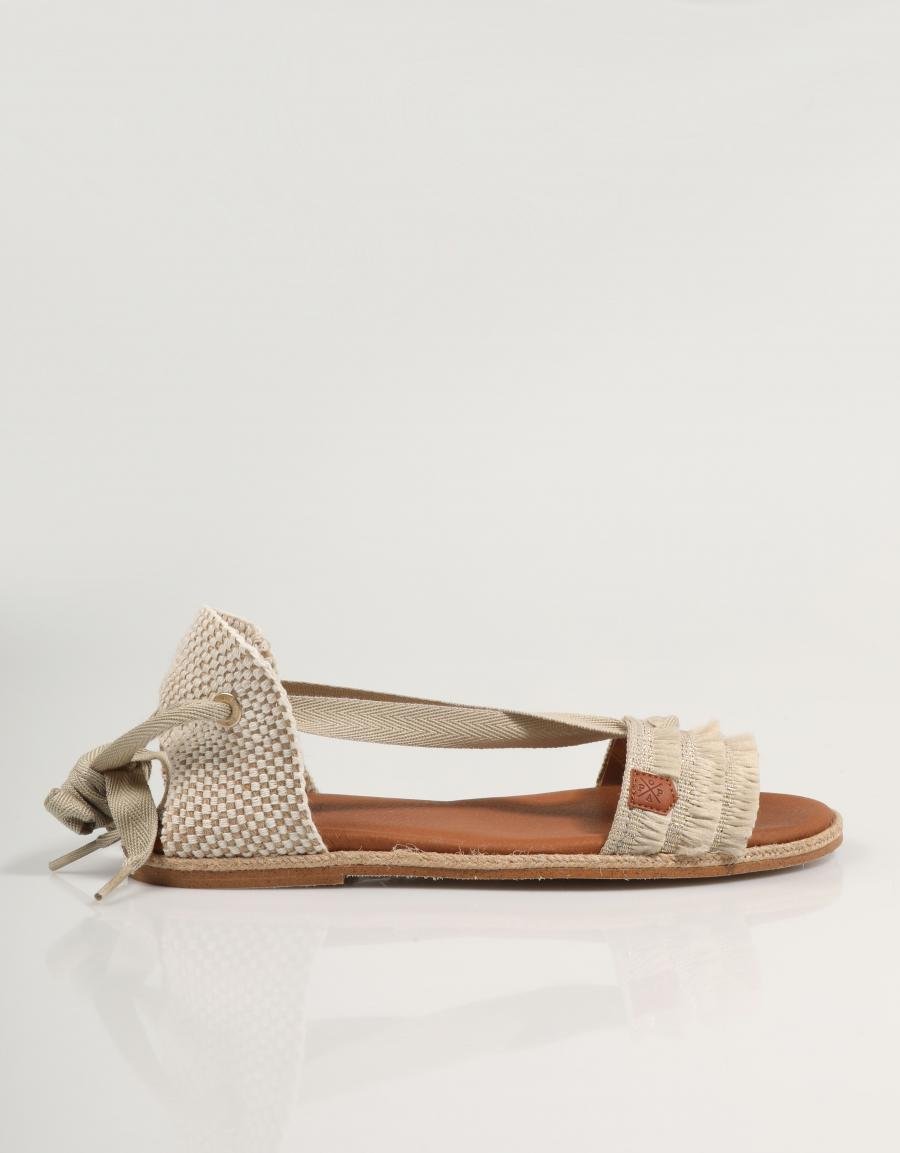 Sandalias pop Capri Flecs na cor bege