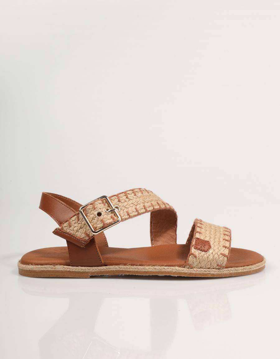 SANDALIAS POPA LEYTE GALERIA en color Cuero