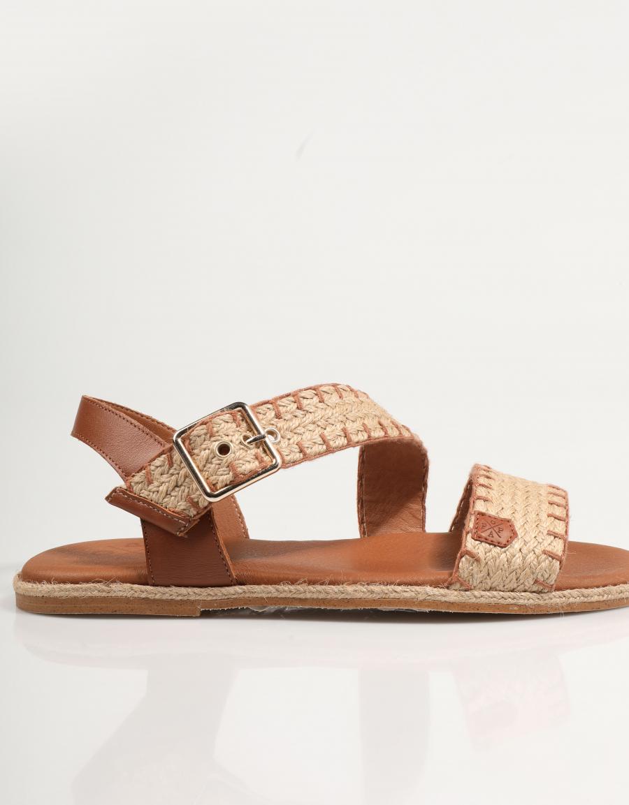 Galerie Sandals Popa Leyte en couleur en cuir