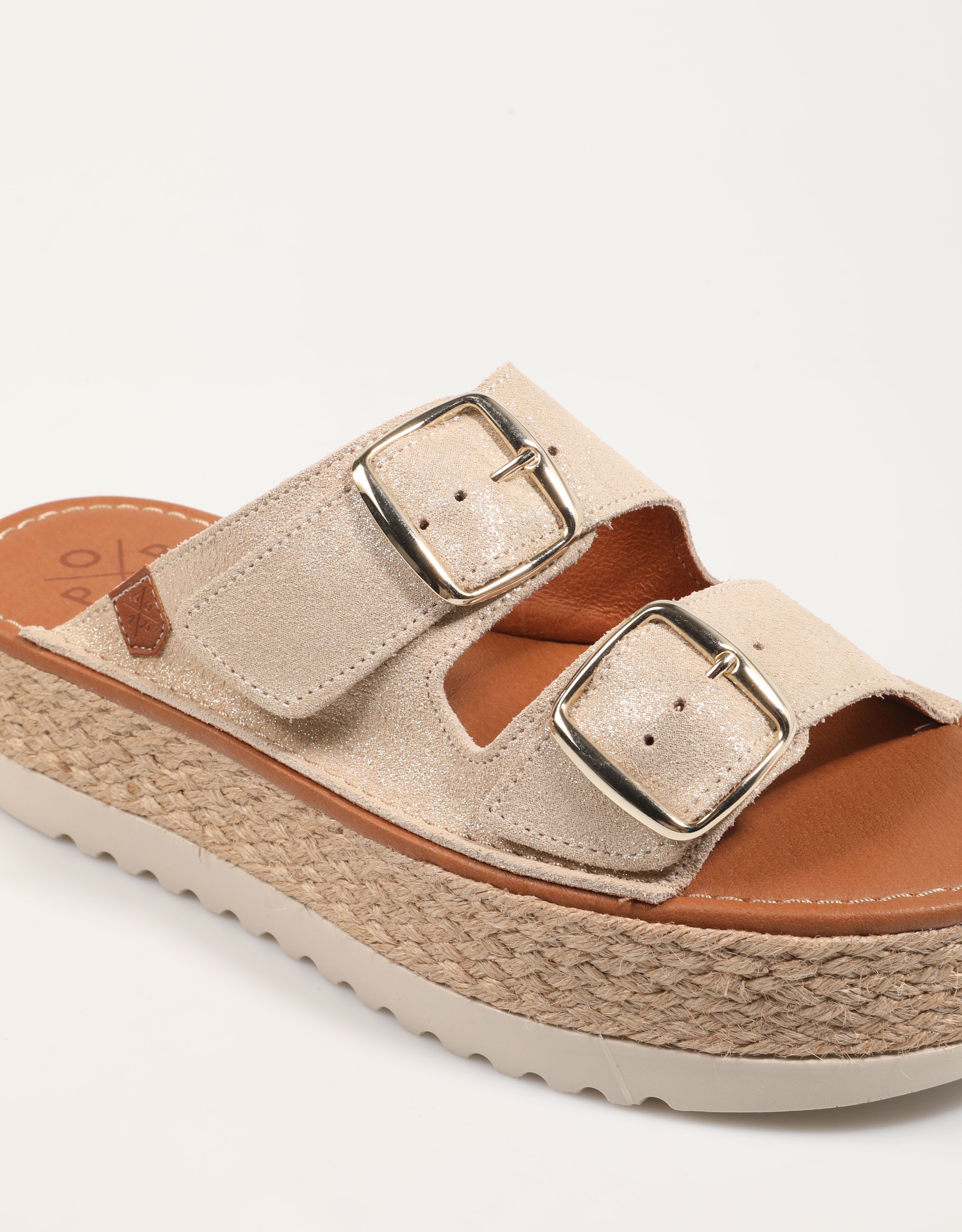 Sandals Popa Collao Boreal in gold color