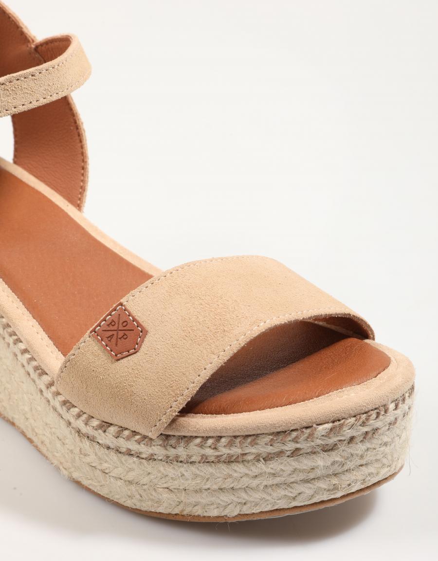 Sandales popa arambol serraje en beige