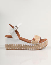 SANDALIAS POPA ARAMBOL GALERIA en color Blanco