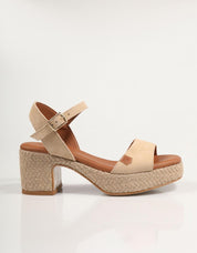 SANDALIAS POPA BELLE SERRAJE en color Beige
